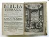 BIBLE IN HEBREW.  Biblia Hebraica.  1716